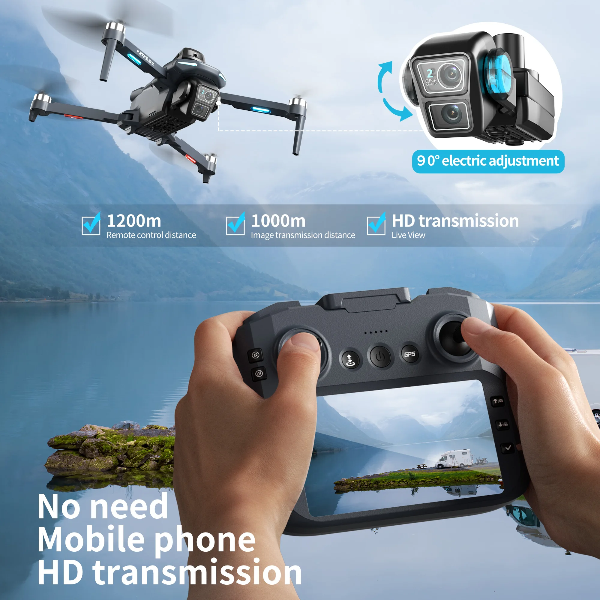 Original XT606 Drone Professio - Drone Gps Mount review and price