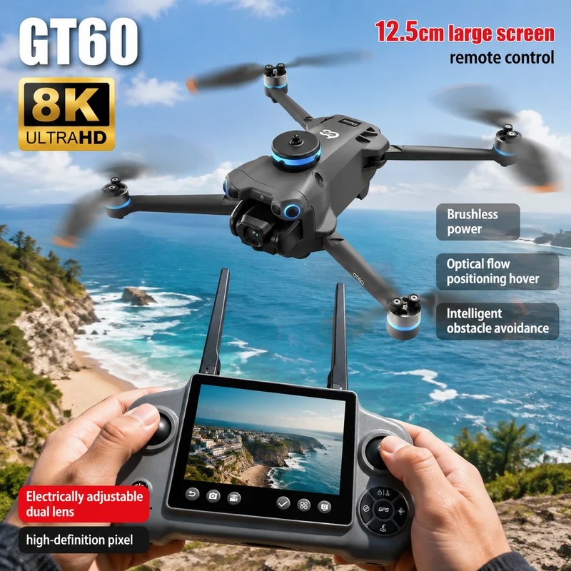 NEW GT60 Mini Drone Dual Camer - Drone Gps Mount review and price